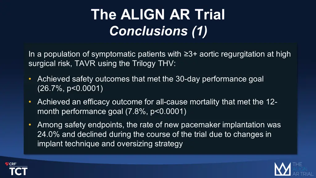 the align ar trial conclusions 1