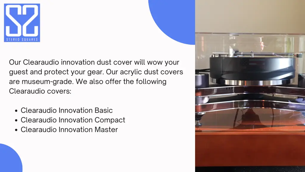 our clearaudio innovation dust cover will