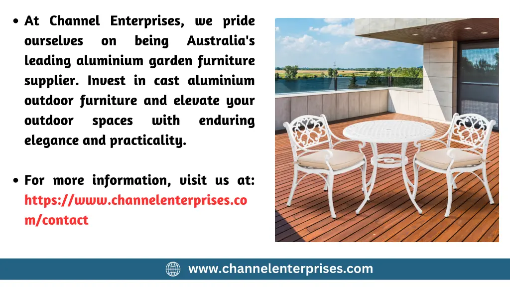 at channel enterprises we pride ourselves