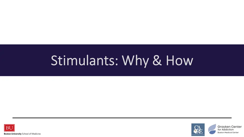 stimulants why how stimulants why how