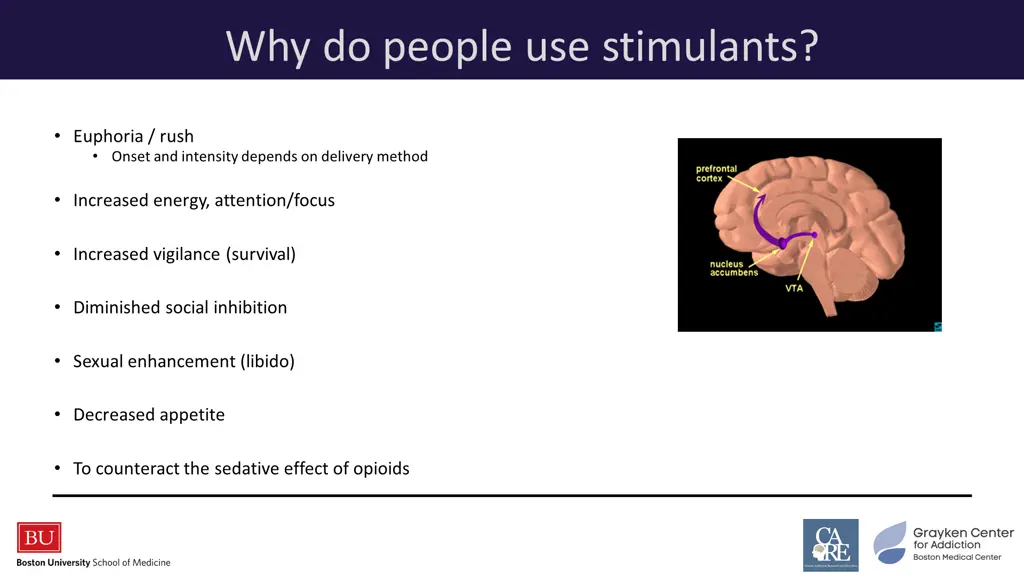 why do people use stimulants