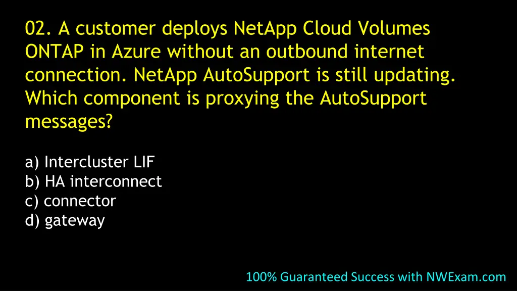 02 a customer deploys netapp cloud volumes ontap