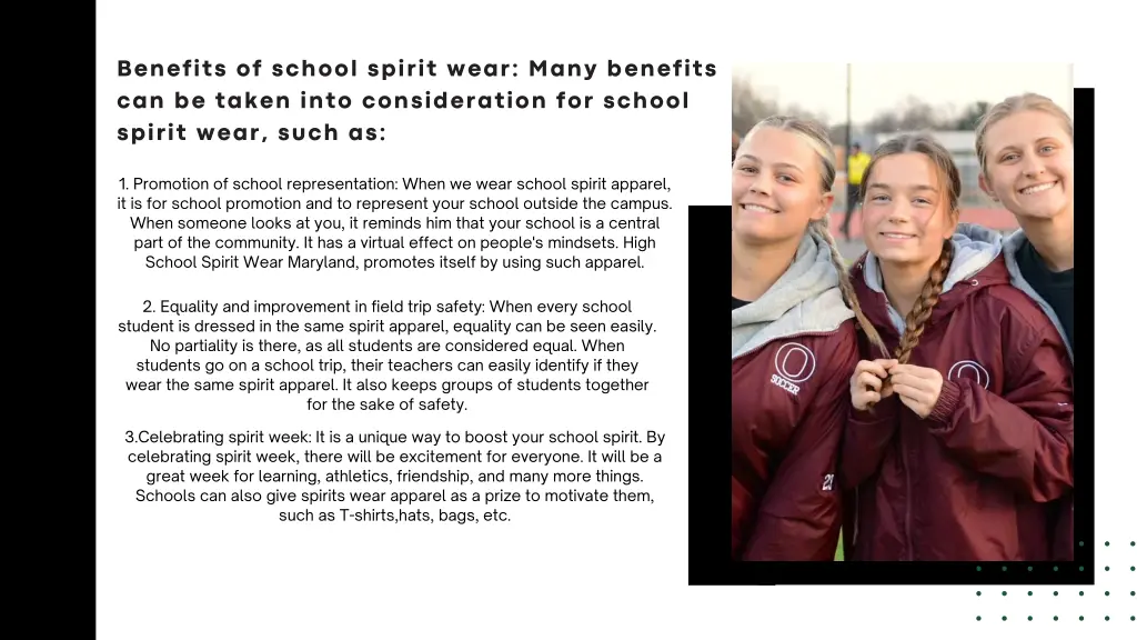 benefits of school spirit wear many benefits