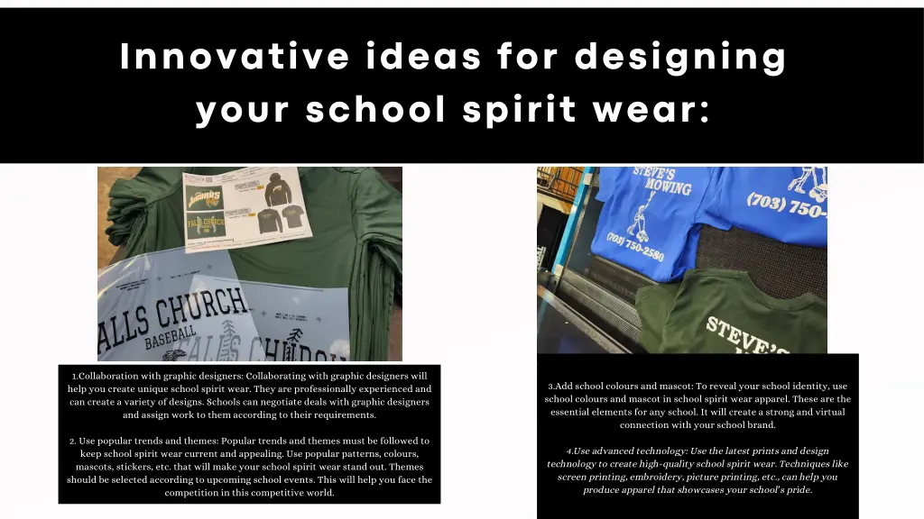 innovative ideas for designing your school spirit