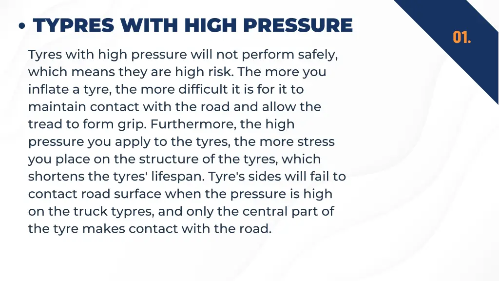 typres with high pressure