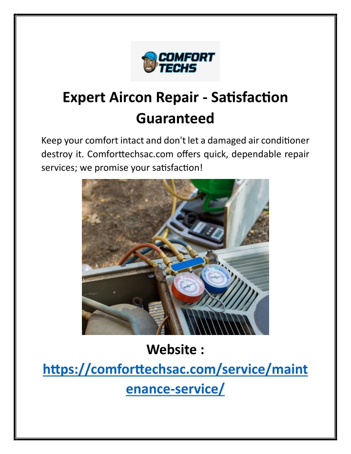 expert aircon repair satisfaction guaranteed