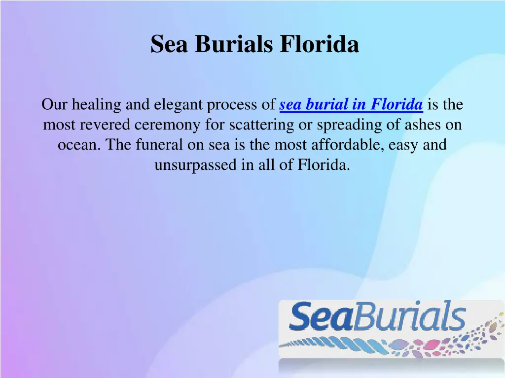 sea burials florida