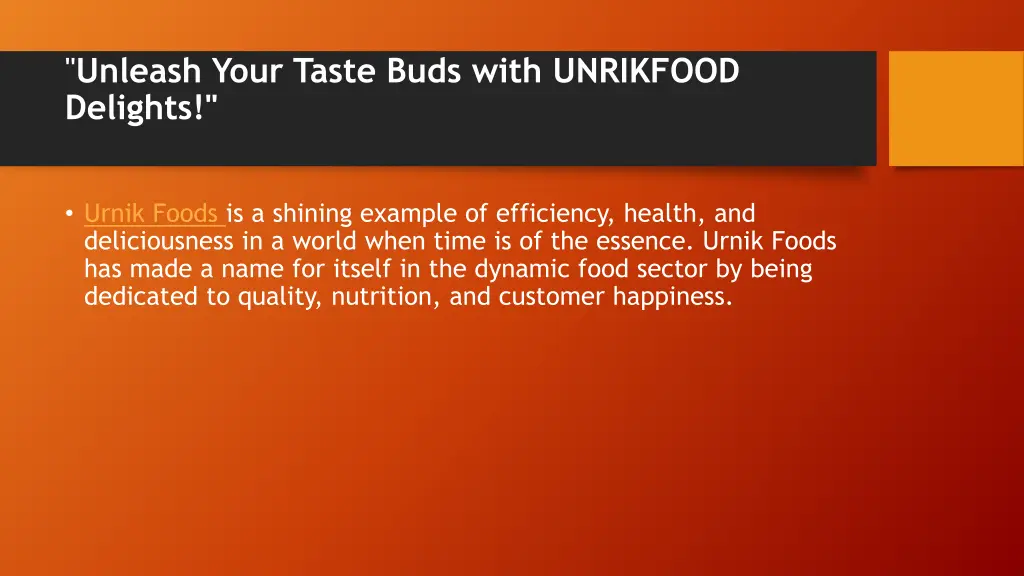 unleash your taste buds with unrikfood delights