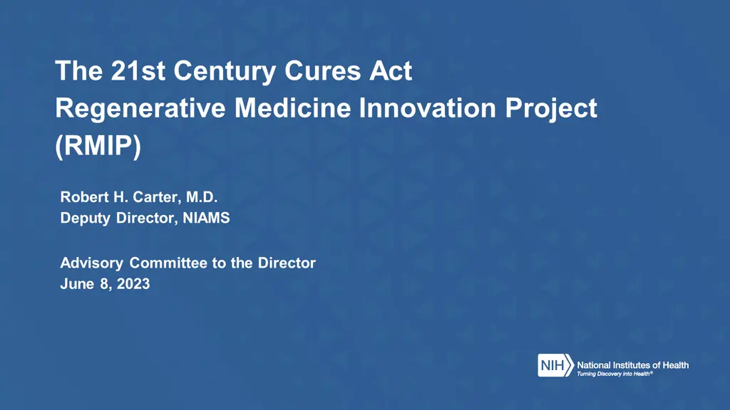 the 21st century cures act regenerative medicine