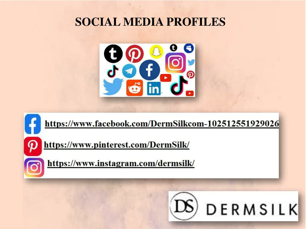 social media profiles