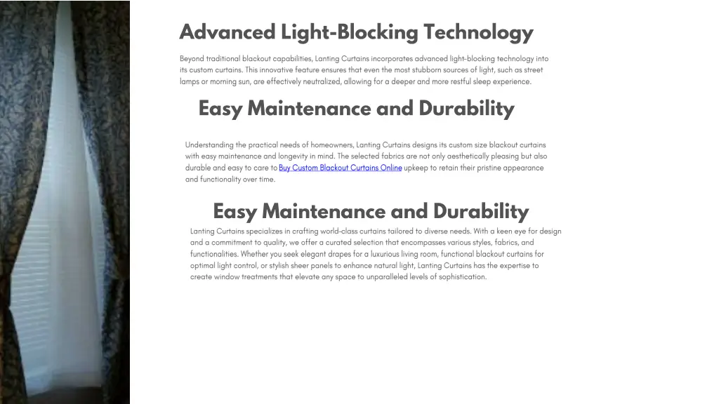 advanced light blocking technology