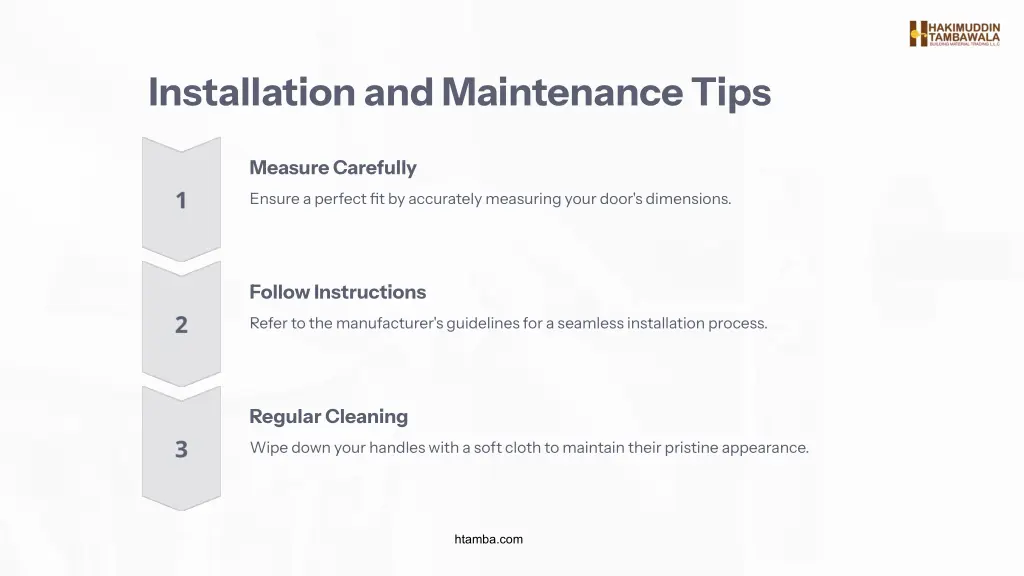 installation and maintenance tips