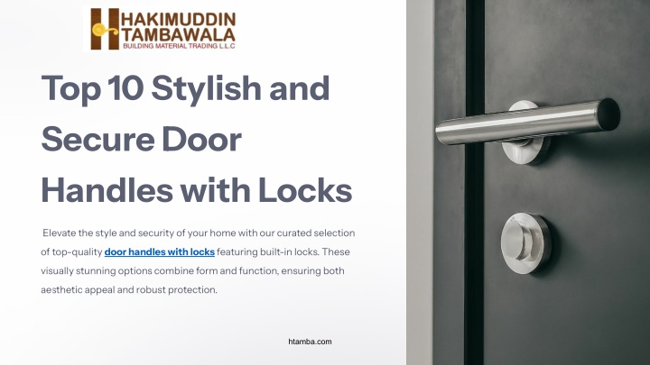 top 10 stylish and secure door handles with locks