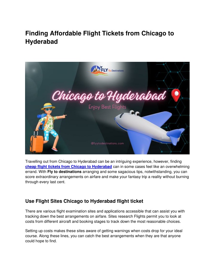 finding affordable flight tickets from chicago