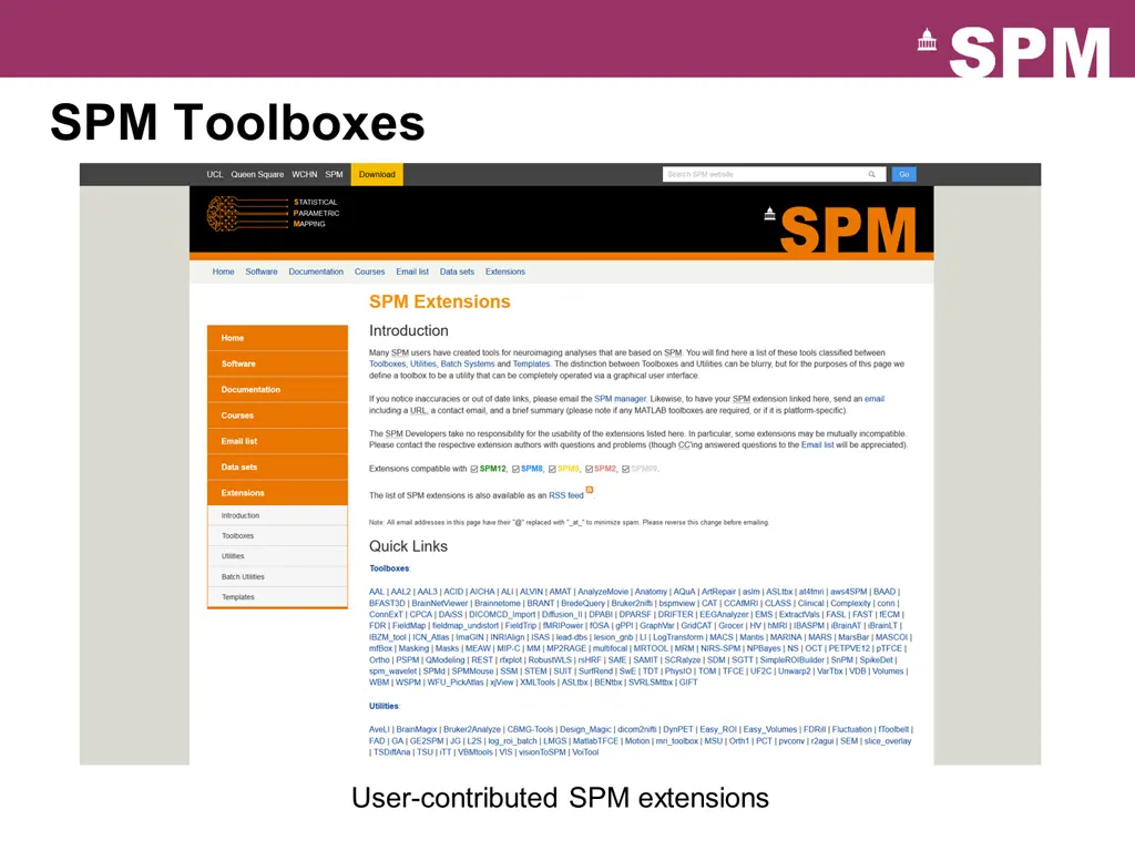 spm toolboxes