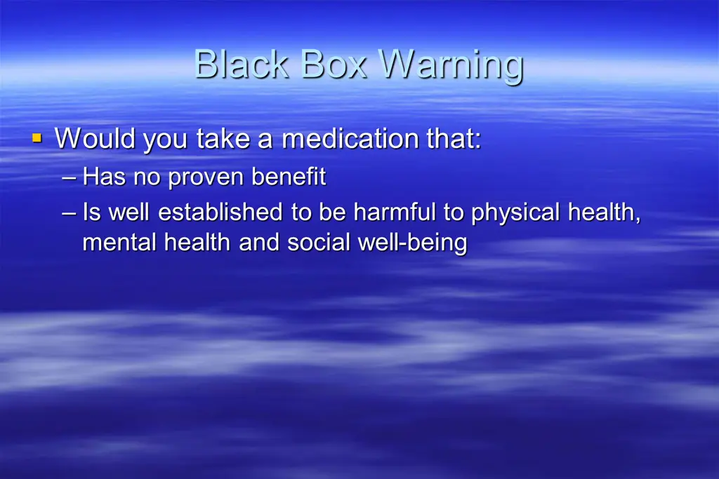 black box warning