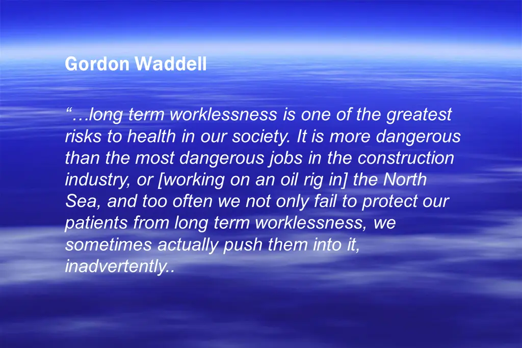 gordon waddell gordon waddell