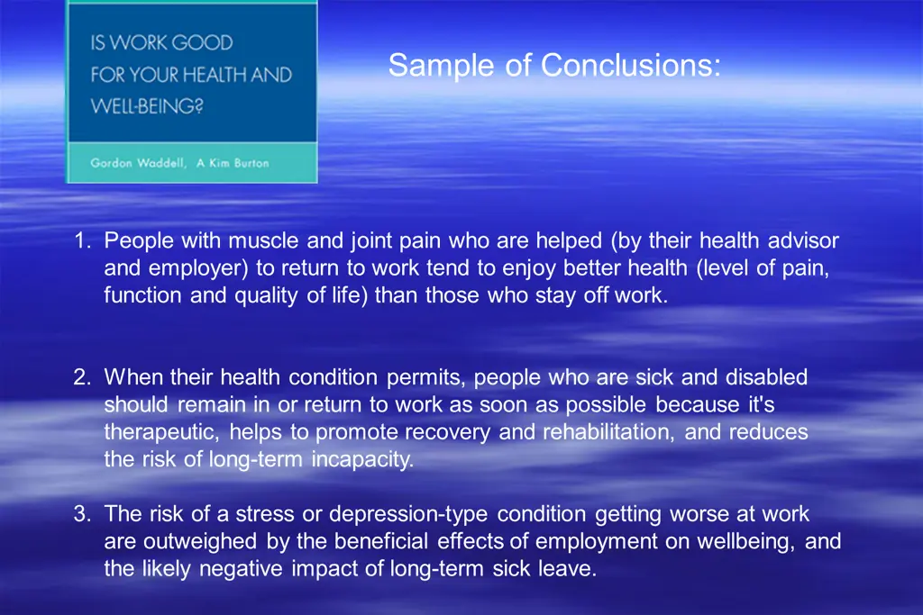 sample of conclusions