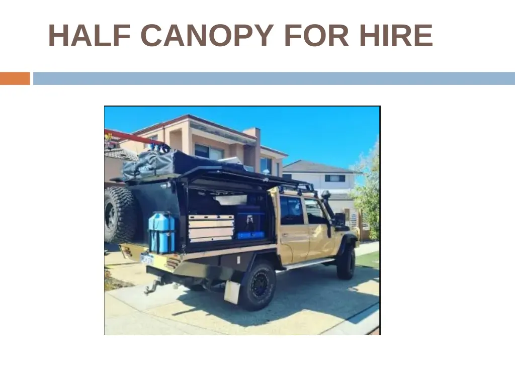 half canopy for hire
