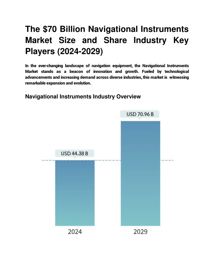 the 70 billion navigational instruments market