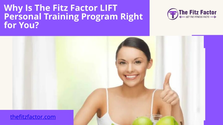 why is the fitz factor lift personal training