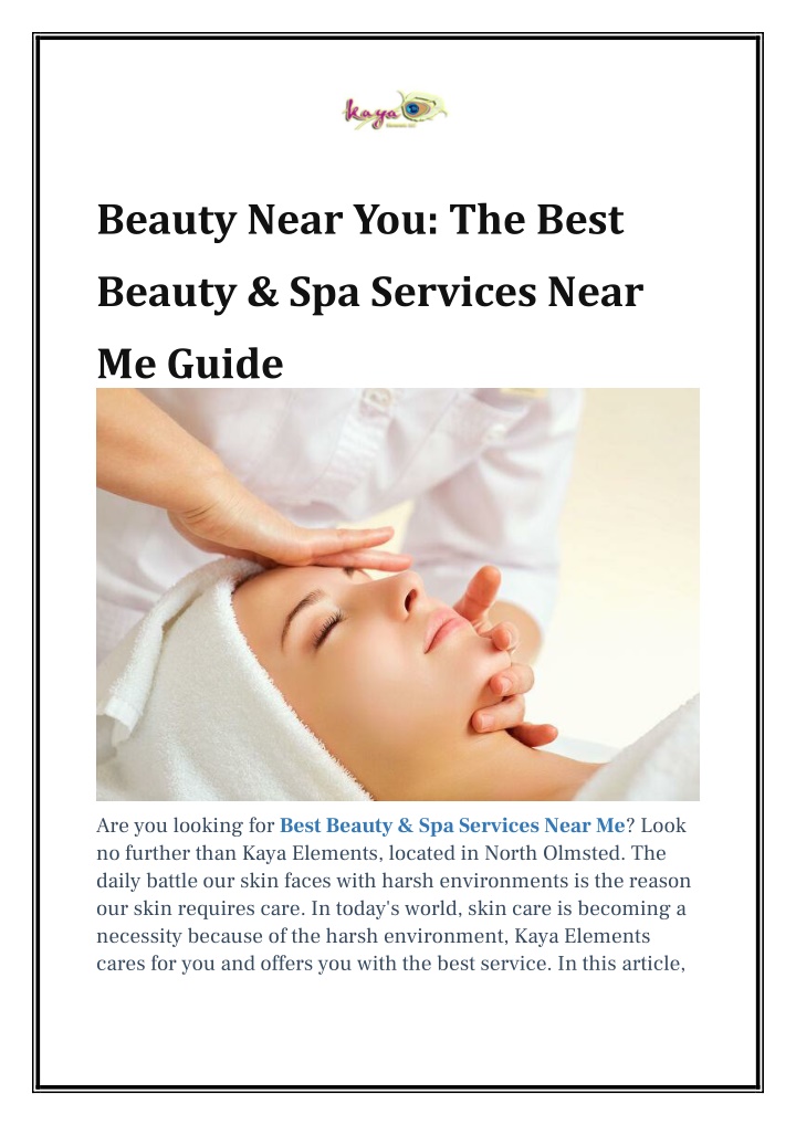 beauty near you the best beauty spa services near