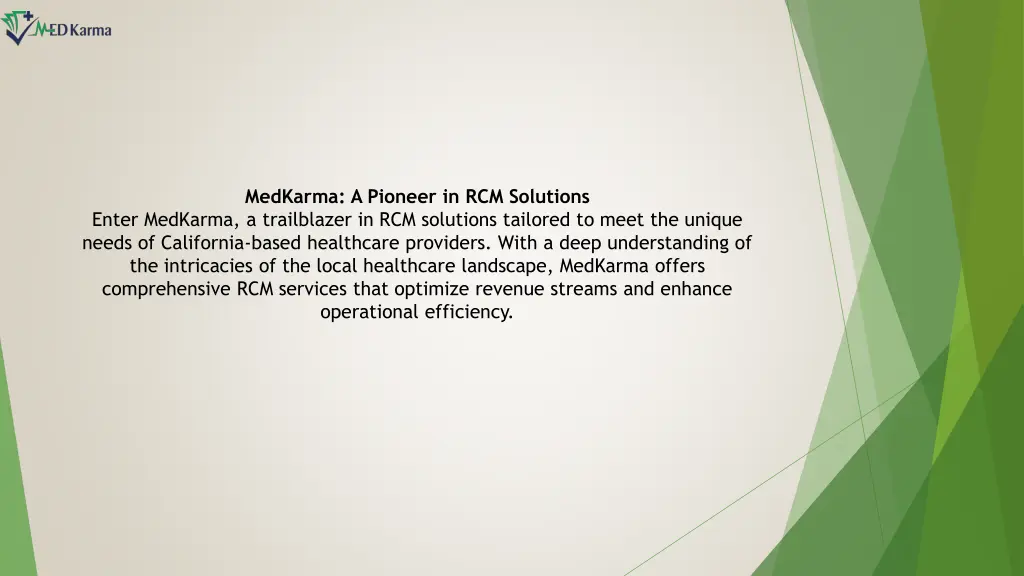 medkarma a pioneer in rcm solutions enter