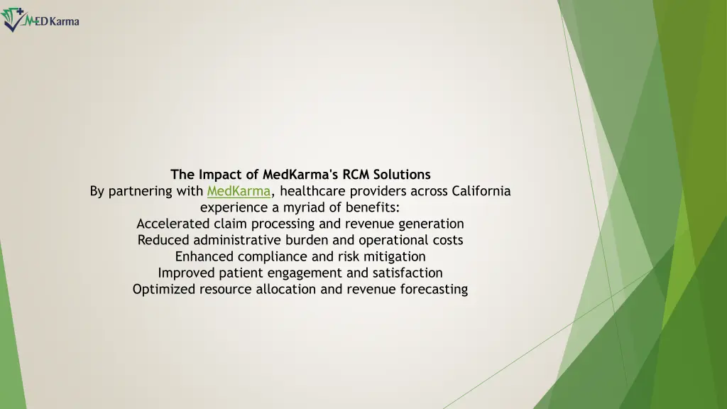 the impact of medkarma s rcm solutions