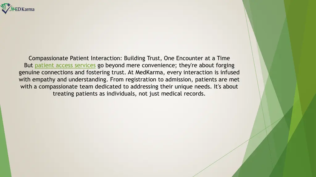 compassionate patient interaction building trust