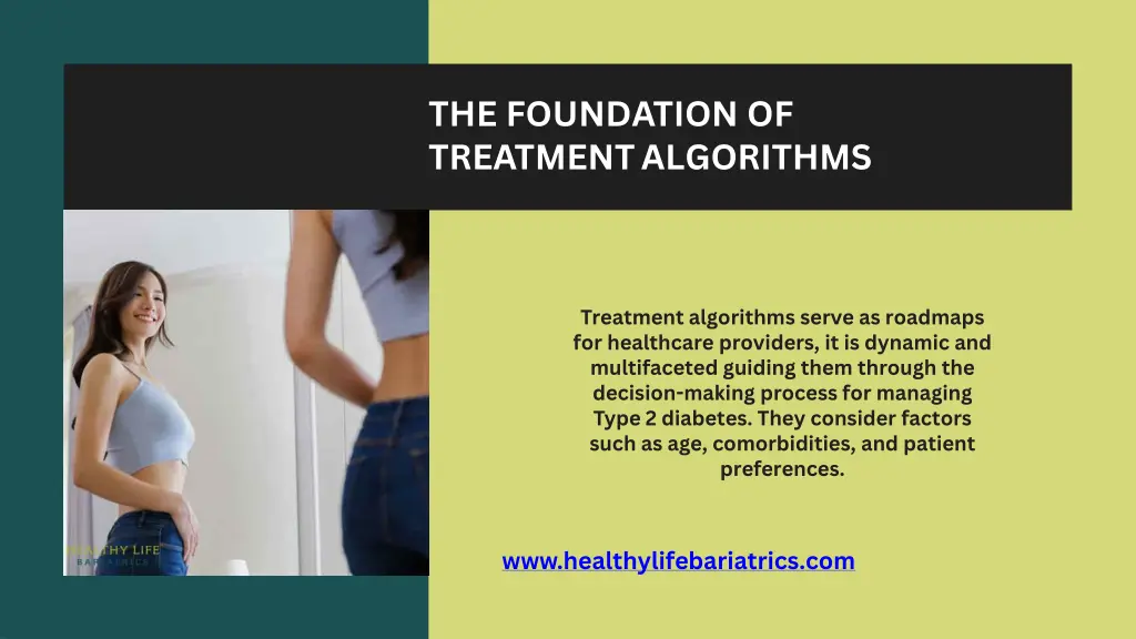 the foundation of treatment algorithms
