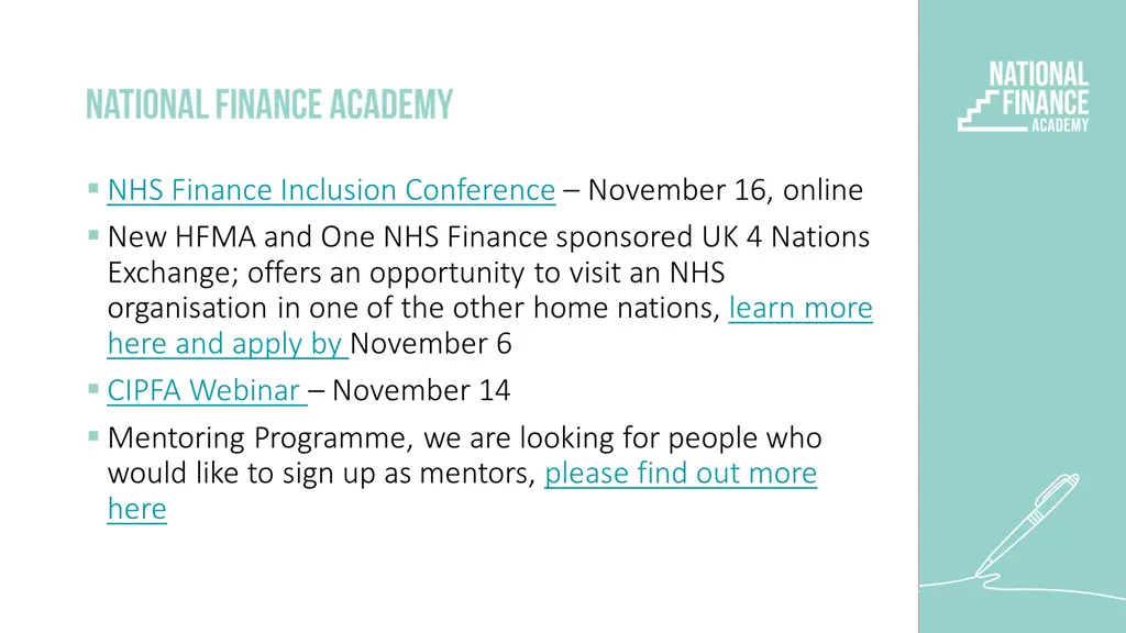 nhs finance inclusion conference november