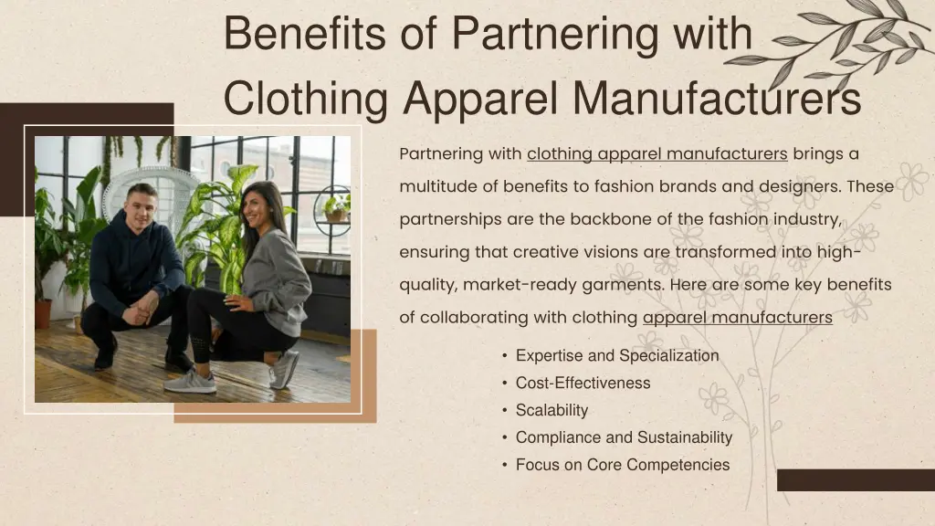 benefits of partnering with clothing apparel