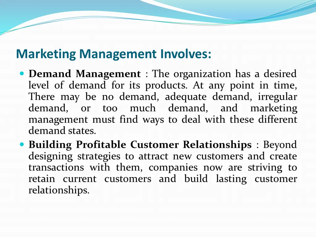 marketing management involves