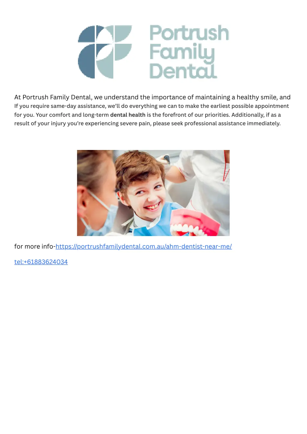 at portrush family dental we understand