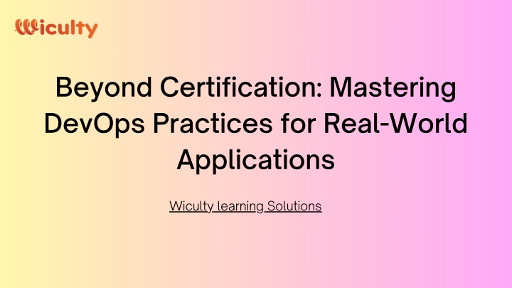 beyond certification mastering devops practices