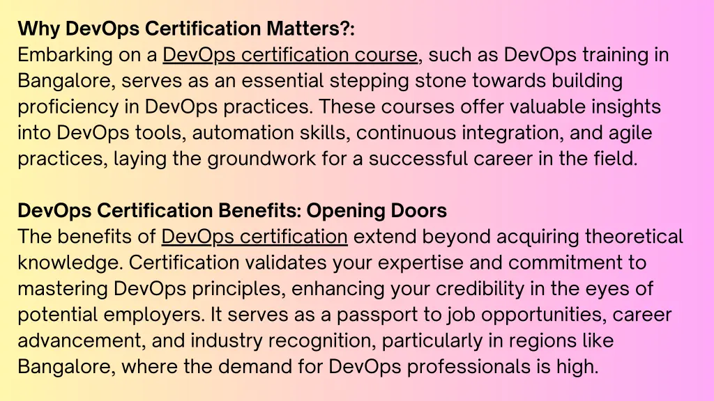 why devops certification matters embarking