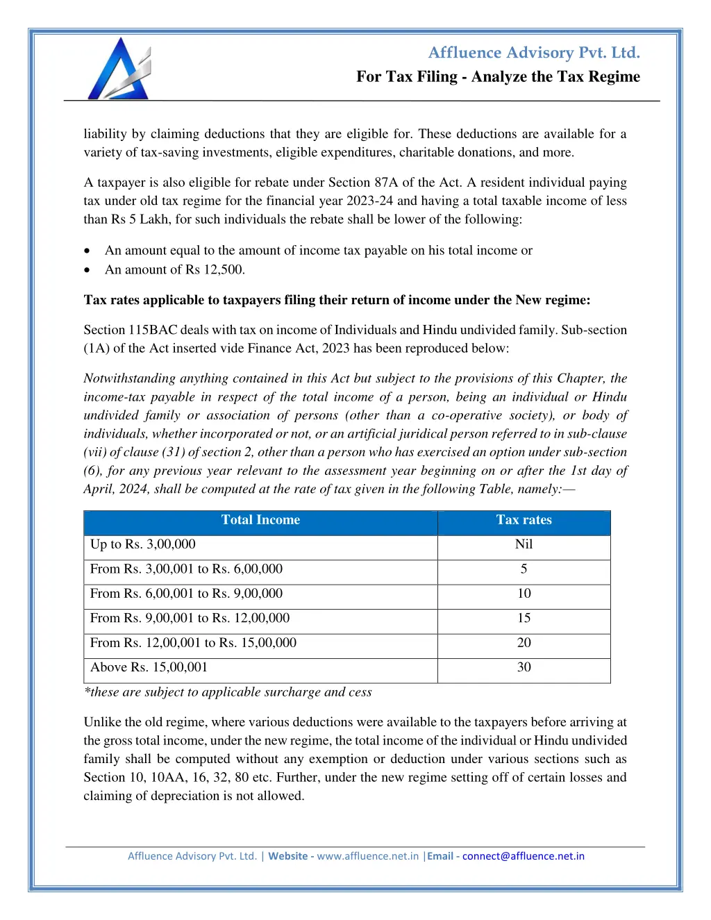 affluence advisory pvt ltd 1