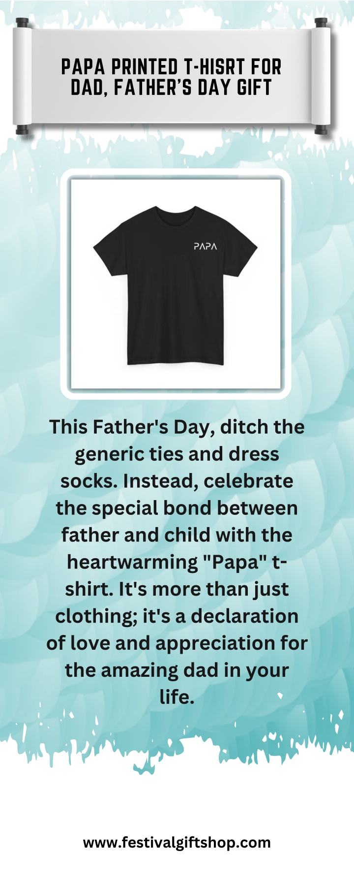 papa printed t hisrt for dad father s day gift