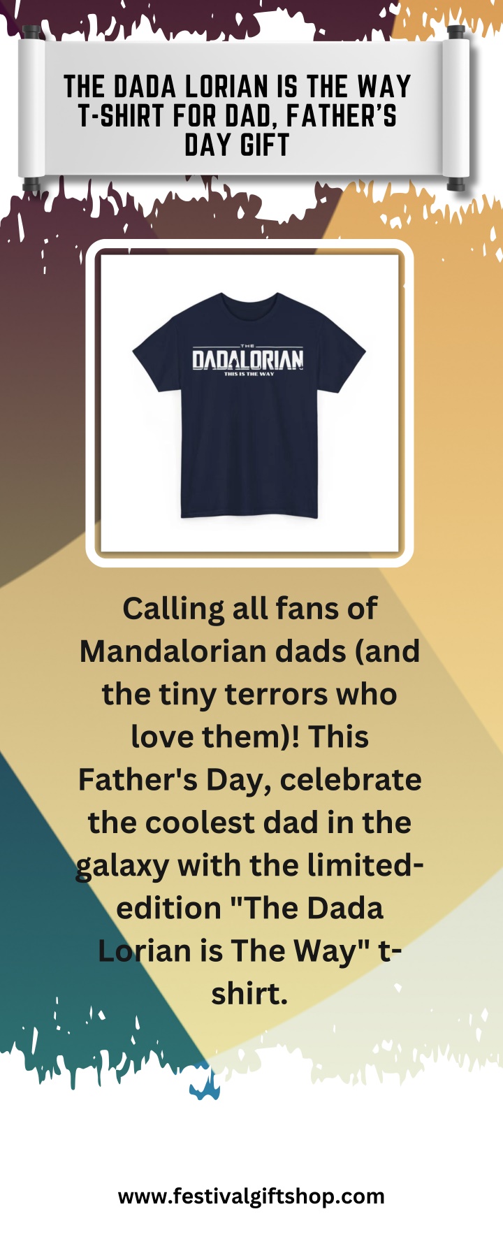 the dada lorian is the way t shirt for dad father