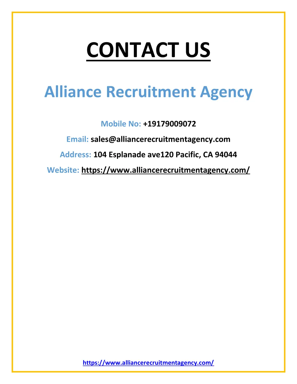 contact us