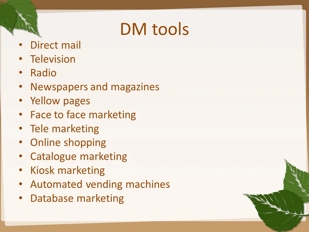 dm tools