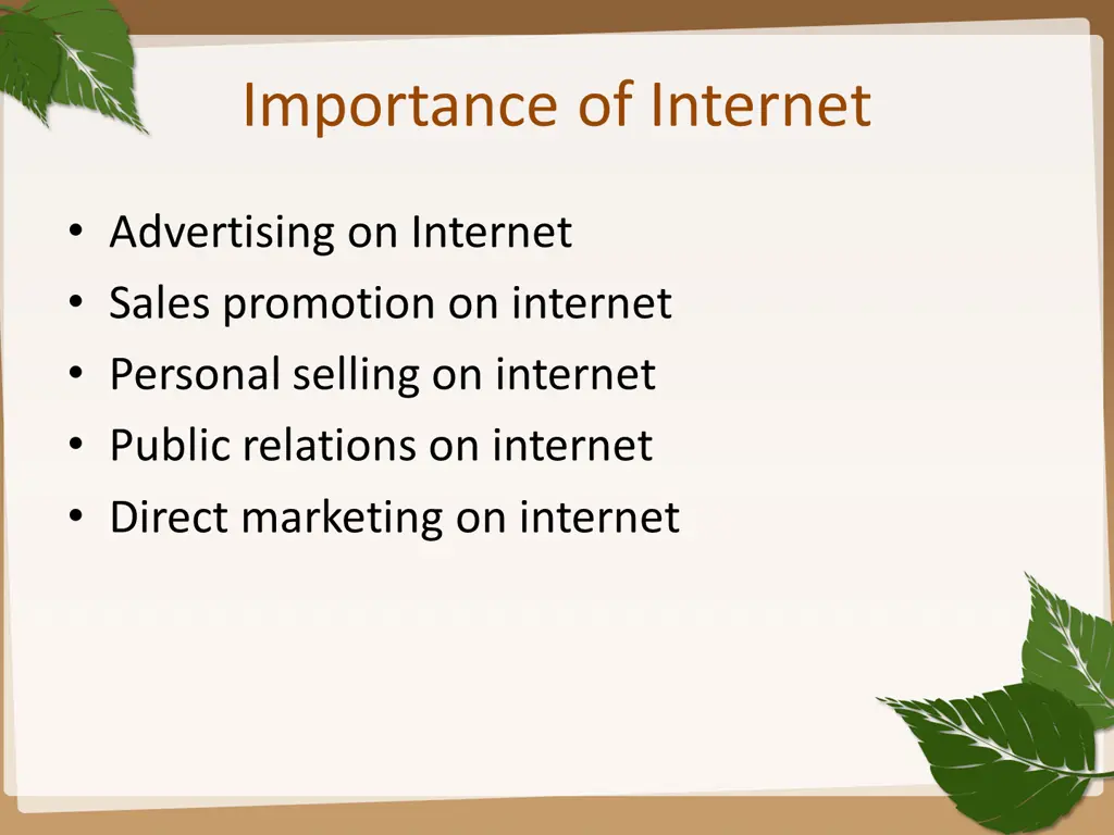 importance of internet