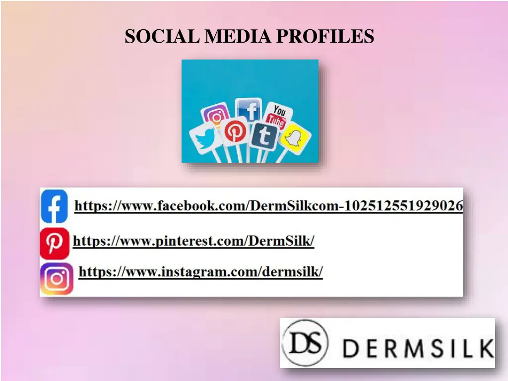 social media profiles