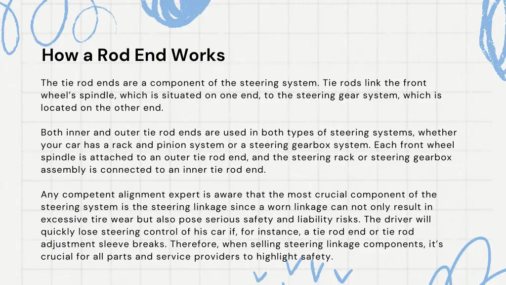 how a rod end works how a rod end works