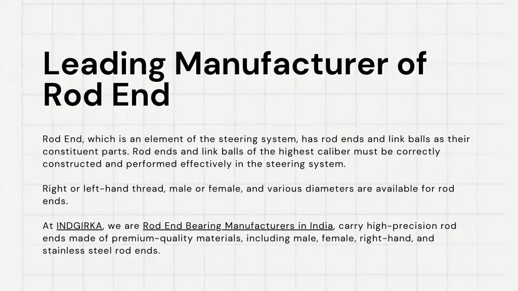 leading manufacturer of leading manufacturer