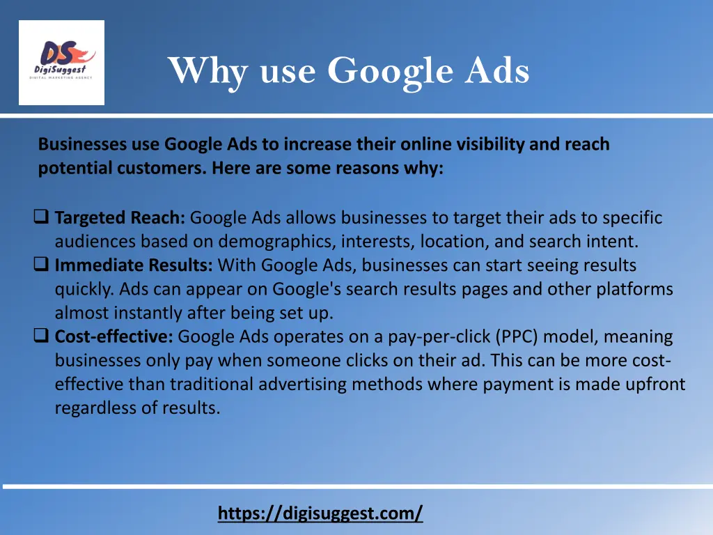 why use google ads