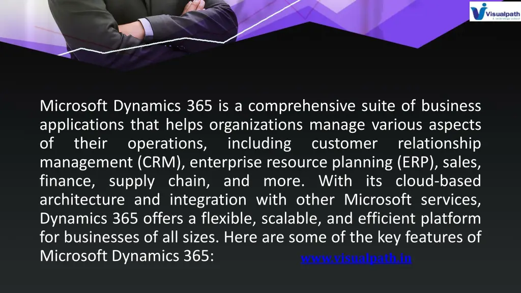 microsoft dynamics 365 is a comprehensive suite