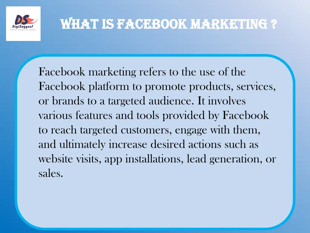 what is facebook marketing what is facebook