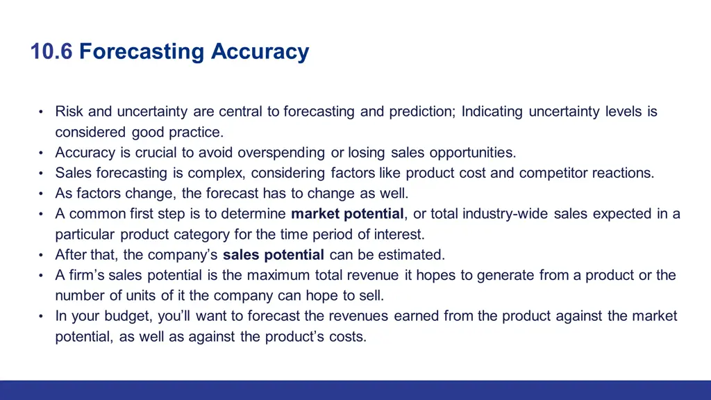 10 6 forecasting accuracy