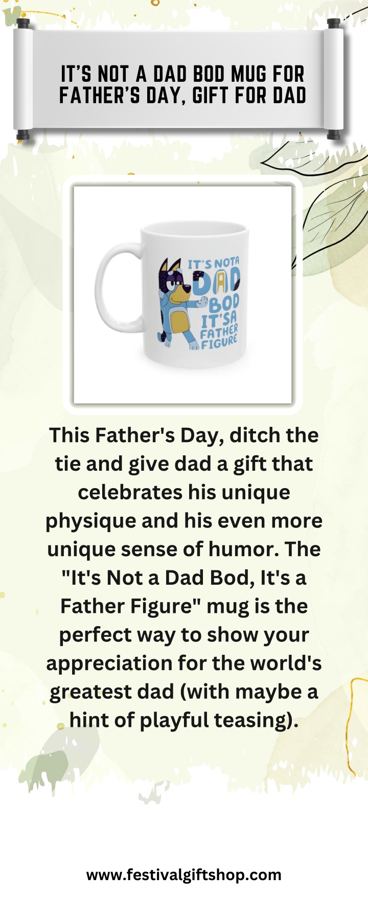 it s not a dad bod mug for father s day gift